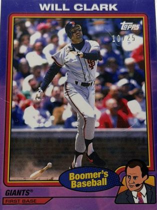 Will Clark 2024 Topps x Chris Berman Boomer's Baseball Purple /25
