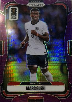 Marc Guehi 2026 Panini Prizm World Cup Purple Hyper Prizm /299