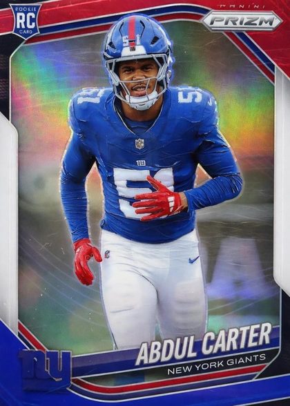 Abdul Carter 2025 Panini Prizm Red White & Blue Prizm