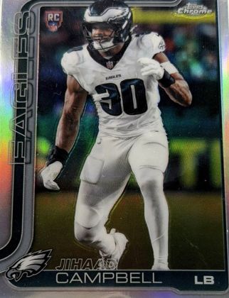 Jihaad Campbell 2025 Topps Chrome Refractor