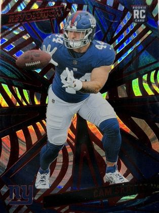 Cam Skattebo 2025 Panini Revolution Red Swirl