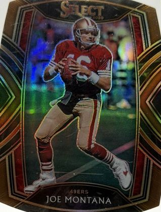 Joe Montana 2020 Panini Select Club Level Copper Die-Cut /355