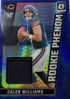Caleb Williams 2024 Panini Donruss Optic Rookie Phenom Blue Hyper