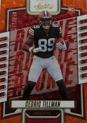 Cedric Tillman 2023 Panini Absolute Orange Mosaic /299