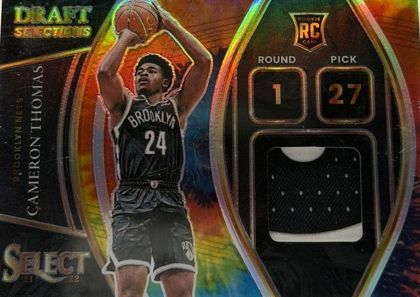 Cameron Thomas 2021 Panini Select Draft Selections Tie-Dye Prizm /25