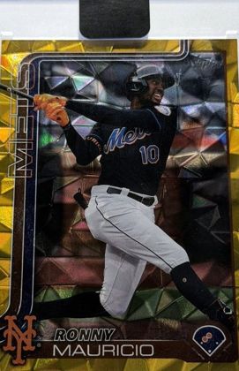 Ronny Mauricio 2025 Topps Series 2 Gold Diamante Foil /50