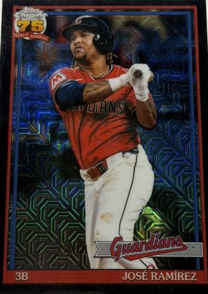 Jose Ramirez 2026 Topps Chrome 1991 Topps Black Refractor /10
