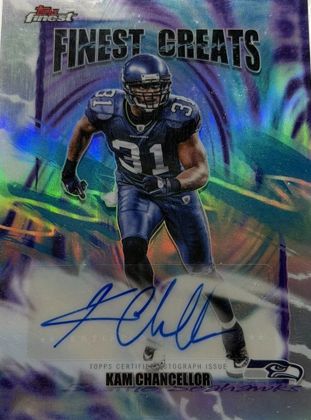 Kam Chancellor 2025 Topps Finest Finest Greats Autographs Refractor