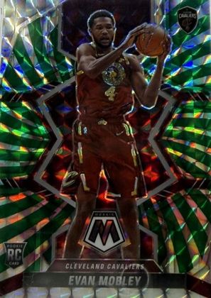 Evan Mobley 2021 Panini Mosaic Green Swirl /10