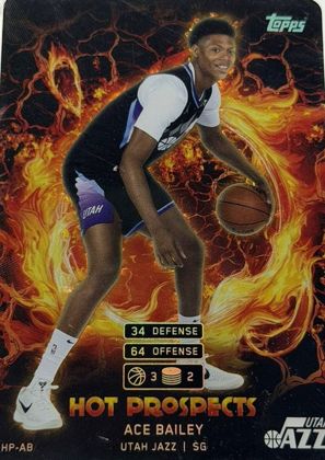 Ace Bailey 2025 Topps Match Attax Hot Prospects