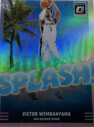 Victor Wembanyama 2024 Panini Donruss Optic Splash! Holo