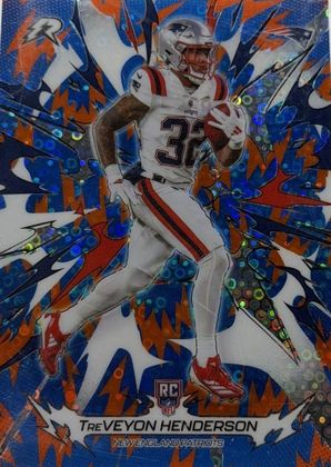 TreVeyon Henderson 2025 Topps Resurgence Blue & Orange Spark