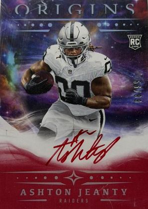 Ashton Jeanty 2025 Panini Origins Rookie Autographs Red /99