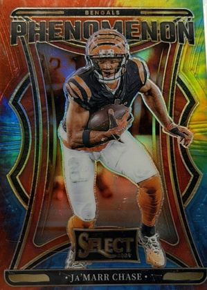 Ja'Marr Chase 2024 Panini Select Phenomenon Tie-Dye Prizm /25