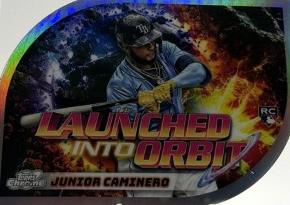 Junior Caminero 2024 Topps Cosmic Chrome Launched Into Orbit