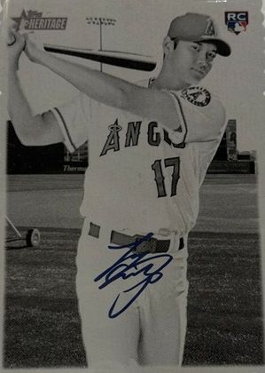Shohei Ohtani 2018 Topps Heritage 1969 Topps Deckle Edge