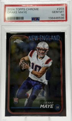 Drake Maye 2024 Topps Chrome