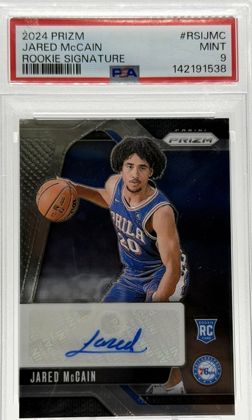Jared McCain 2024 Panini Prizm Rookie Signatures