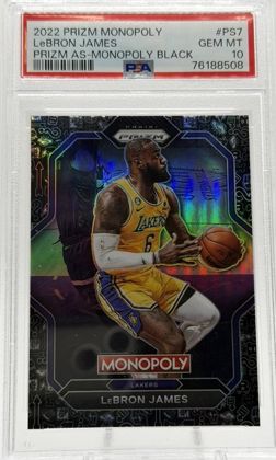 LeBron James 2022 Panini Prizm Monopoly Prizm All-Stars Monopoly Black