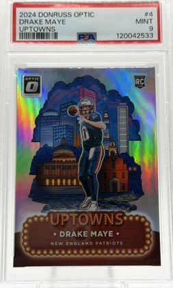 Drake Maye 2024 Panini Donruss Optic Uptowns