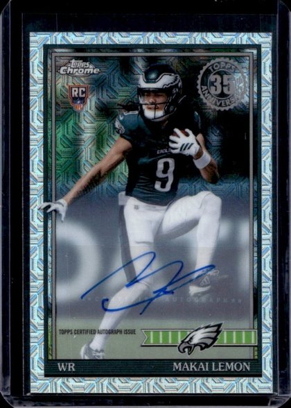 Makai Lemon 2026 Topps Chrome 1991 Topps Rookie Chrome Autographs Mojo Refractor