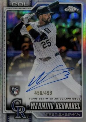 Warming Bernabel 2026 Topps Chrome Rookie Autographs Refractor /499