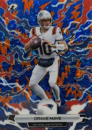 Drake Maye 2026 Topps Resurgence Blue & Orange Spark