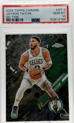 Jayson Tatum 2025 Topps Chrome Go Time