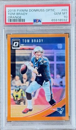 Tom Brady 2018 Panini Donruss Optic Orange