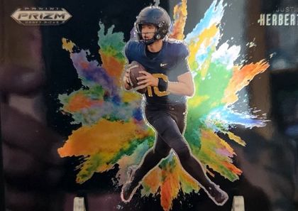 Justin Herbert 2025 Panini Prizm Draft Picks Black Color Blast