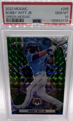 Bobby Witt Jr. 2022 Panini Mosaic Green Mosaic