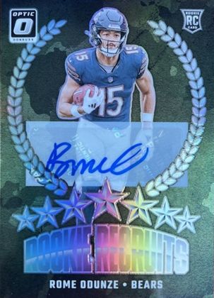 Rome Odunze 2024 Panini Donruss Optic Rookie Recruits Autographs /99