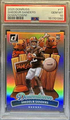 Shedeur Sanders 2025 Panini Donruss Downtown