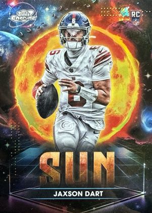 Jaxson Dart 2025 Topps Cosmic Chrome The Sun