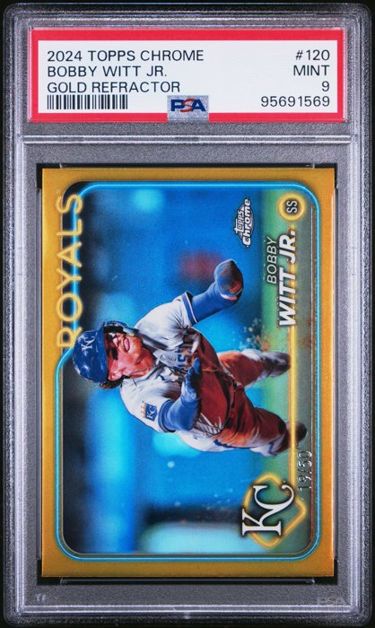 Bobby Witt Jr. 2024 Topps Chrome Gold Refractor /50