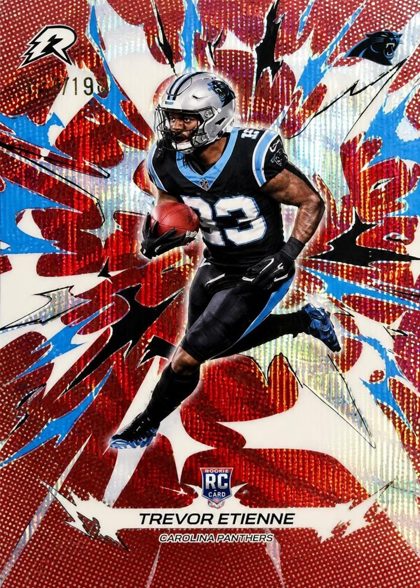 Trevor Etienne 2025 Topps Resurgence Crimson Surge /199