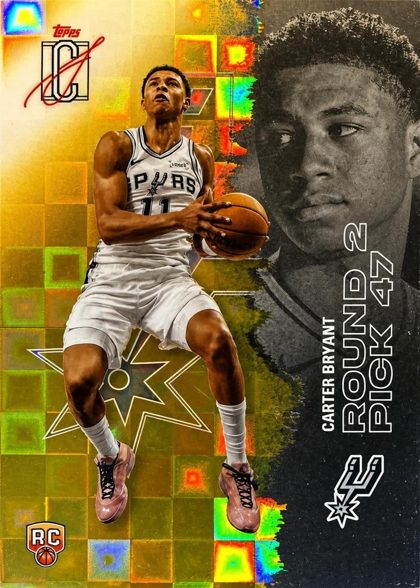 Carter Bryant 2025 Topps Signature Class Chrome Pandora Yellow Refractor