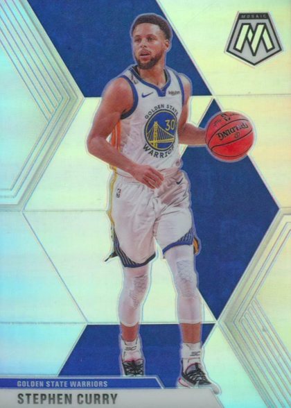 Stephen Curry 2019 Panini Mosaic Silver Mosaic