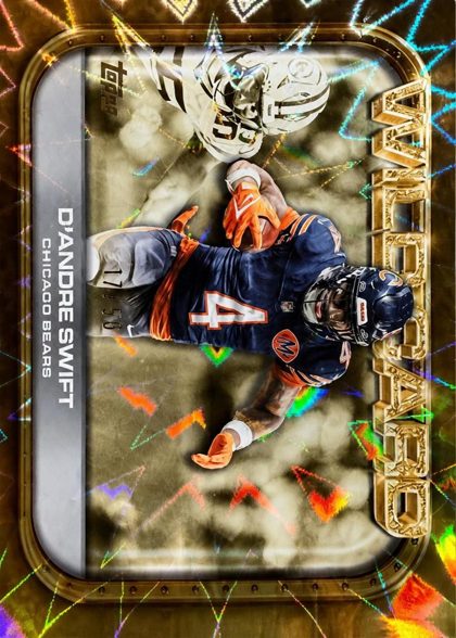 D'Andre Swift 2026 Topps Wild Card Moments Gold /50