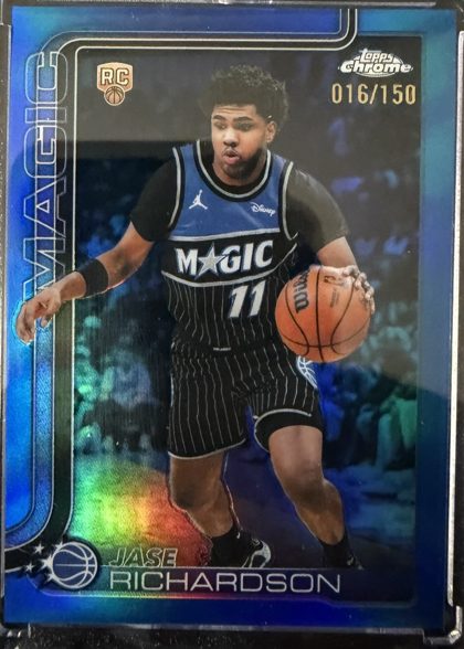 Jase Richardson 2025 Topps Chrome Blue Refractor /150