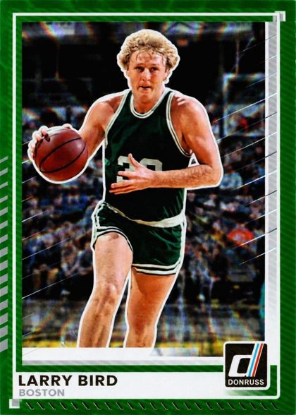 Larry Bird 2025 Panini Donruss Holo Green Laser /75