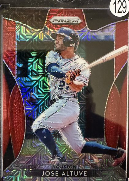 Jose Altuve 2019 Panini Prizm Red Mojo /299
