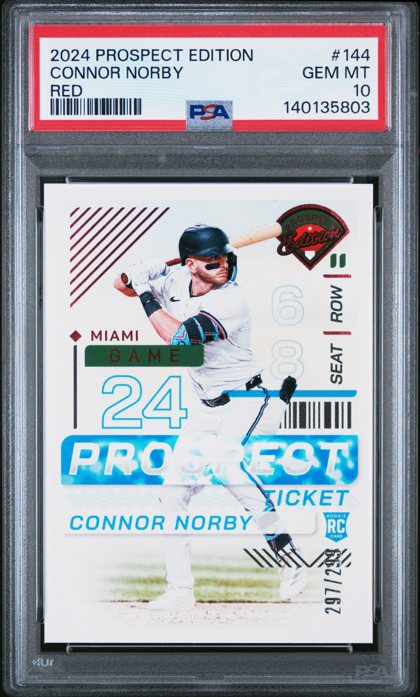 Connor Norby 2024 Panini Prospect Edition Red /299