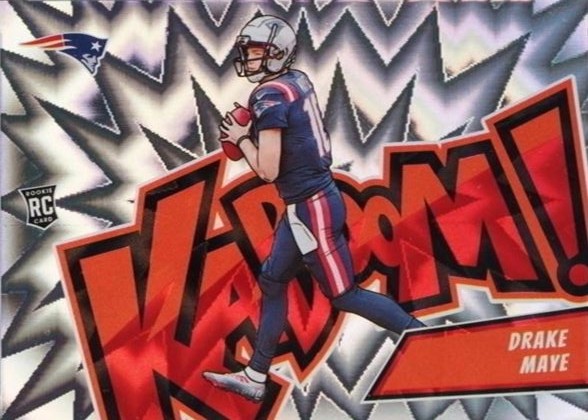 Drake Maye 2024 Panini Absolute Kaboom Horizontal
