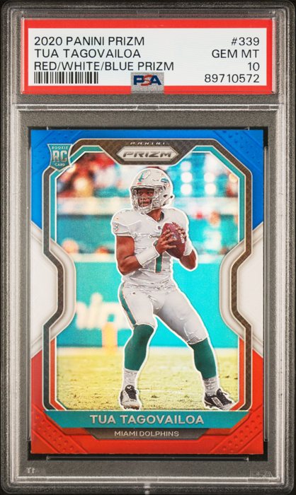 Tua Tagovailoa 2020 Panini Prizm Red White & Blue Prizm