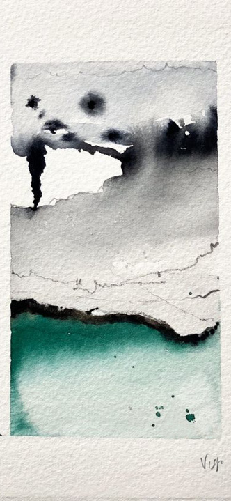 Abstract Landscape – Acquerello, Vittorio Esposito