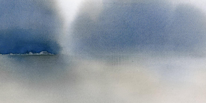 Abstract Landscape – Acquerello, Vittorio Esposito