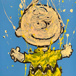 Jigen Daisuke Retro Pulse – Pittura acrilica 60x60 cm, Vittorio Esposito
