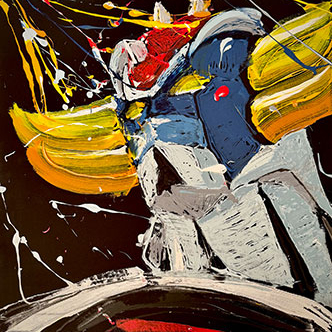 Retro Pulse opera 09 – Pittura acrilica, Vittorio Esposito