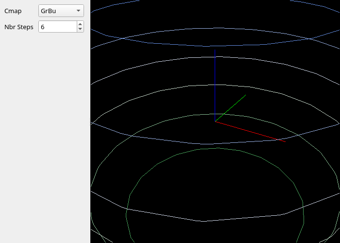 isocurve for trisurface qt